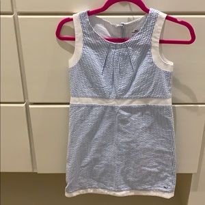 Girl’s blue seersucker Vineyard Vines Dress